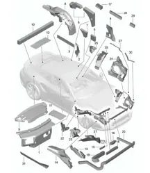 Body / Sound proofing - COUPE - 991 Turbo >>2016