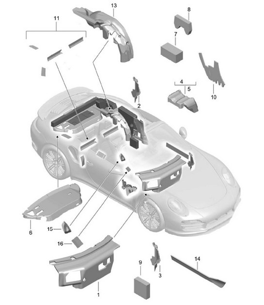 Diagram 807-082 Porsche Macan (95B) MK1 (2014-2018) Body