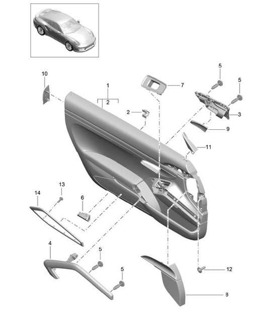 Diagram 808-070 Porsche 9J1.1 Taycan 2020-24 