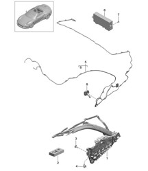 Telaio superiore / Parti singole e componenti elettrici / Lato laterale - CABRIO - 991 Turbo 2014-20