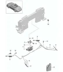 Cabriokap / Aandrijfmechanisme - CABRIO - 991 Turbo 2014-20