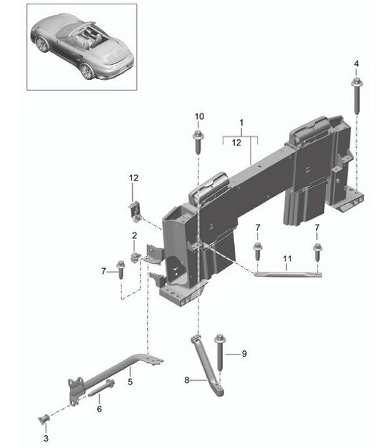 Diagram 811-070 Porsche Macan (95B) MK1 (2014-2018) Body