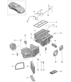 Air conditioner and Individual parts 991 Turbo / GT2 RS 2014-20