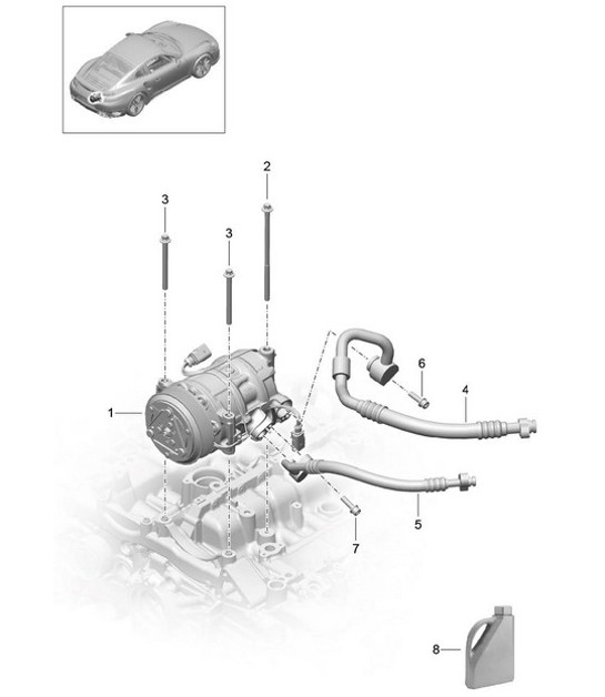 Diagram 813-016 Porsche 957 Cayenne Turbo / Turbo S 4.8L 2007-10 Body