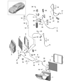 Refrigerant circuit - Front - 991 Turbo >> 2016