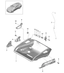 Sedile avvolgente / Telaio sedile / Accessori - Pieghevole - 991 Turbo >>2016