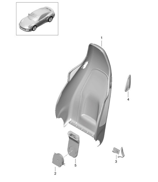 Diagram 817-025 Porsche Boxster 986 2.7L 1999-02 Body