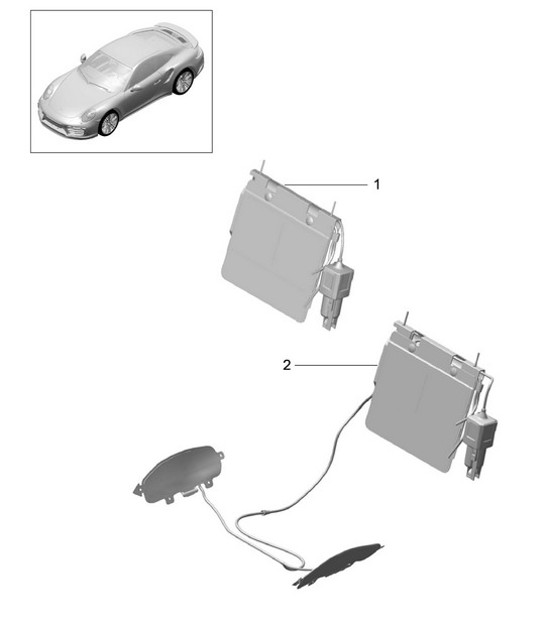 Diagram 817-029 Porsche 996 C4 3.4L 1997-08/01 Body