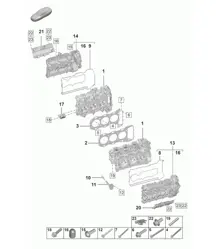 Culasse / Joint de culasse / Couvercle de culasse 992.1 Carrera 2019 - 2024