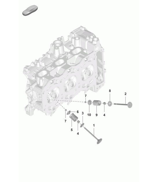 Diagram 103-010 Porsche 992 (911) MK1 2019-2024 Motor