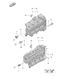 Cilinderkop / Losse onderdelen / Afdichtplug / Sensoren 992.1 Carrera 2019 - 2024
