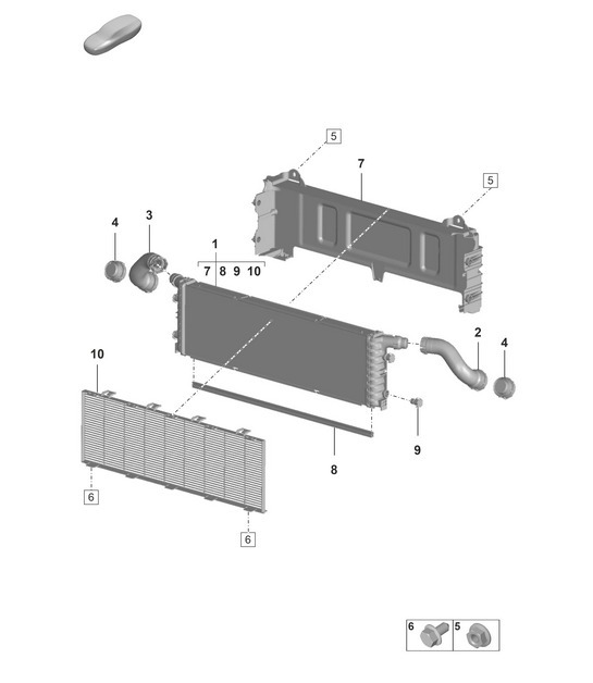 Diagram 105-250 Porsche 992 (911) MK1 2019-2024 Engine
