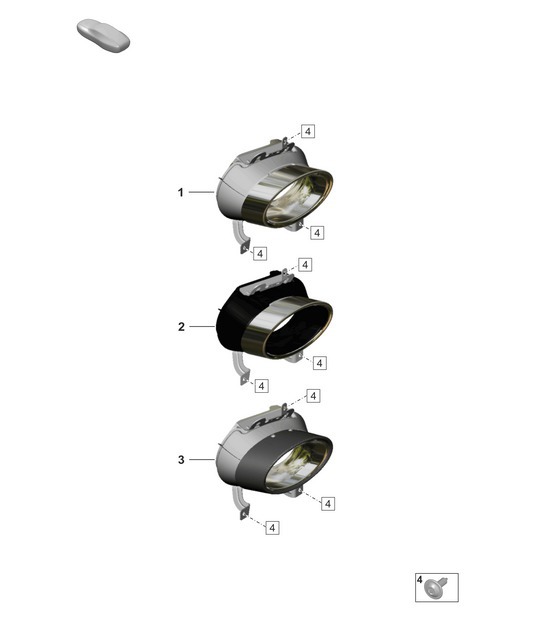 Diagram 202-450 Porsche 992 (911) MK1 2019-2024 Fuel System, Exhaust System