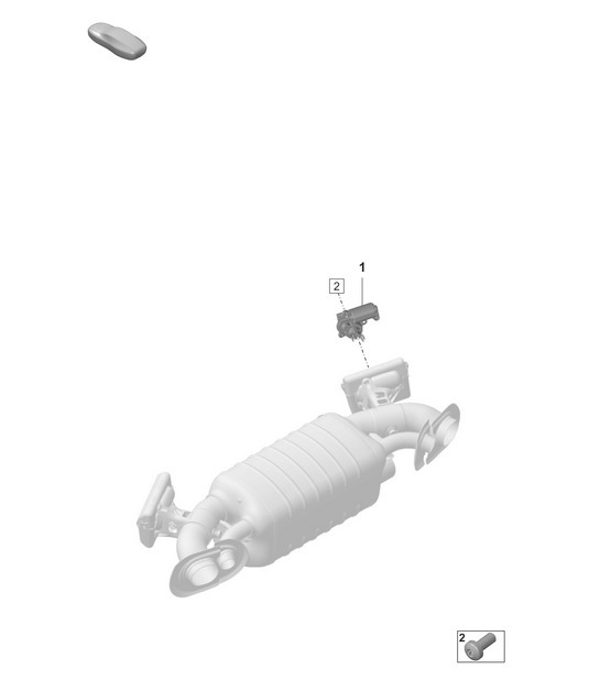 Diagram 202-550 Porsche 992 (911) MK1 2019-2024 Fuel System, Exhaust System
