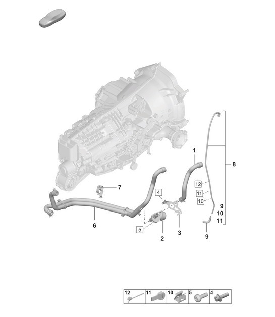 Diagram 301-110 Porsche 992 (911) MK1 2019-2024 Transmission