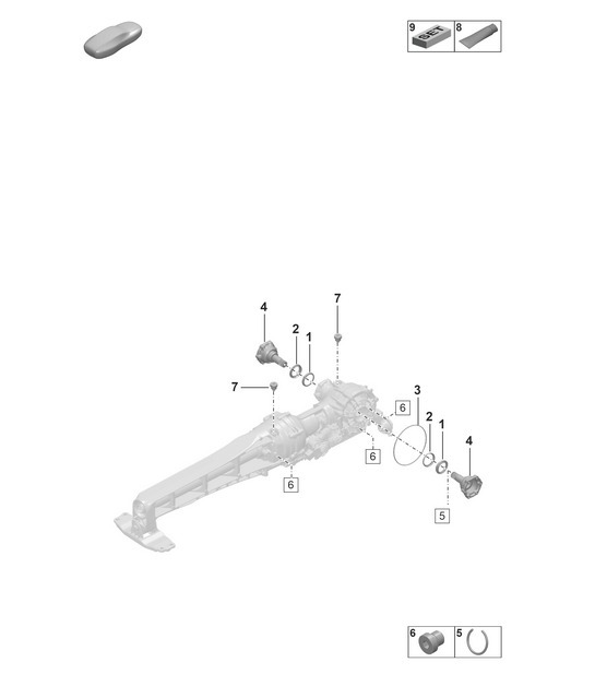 Diagram 304-100 Porsche 992 (911) MK1 2019-2024 Transmission