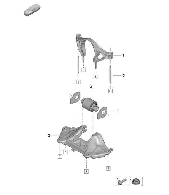 Diagram 306-000 Porsche 992 (911) MK1 2019-2024 Transmission
