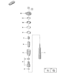 Suspension / Amortisseur (PR : 1BM, 2UM, E7S) 992.1 Carrera 2019 - 2024