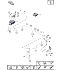 Suspension adaptative / Ligne hydraulique (PR:2UM - Châssis surélevé 2) 992.1 Carrera 2019 - 2024