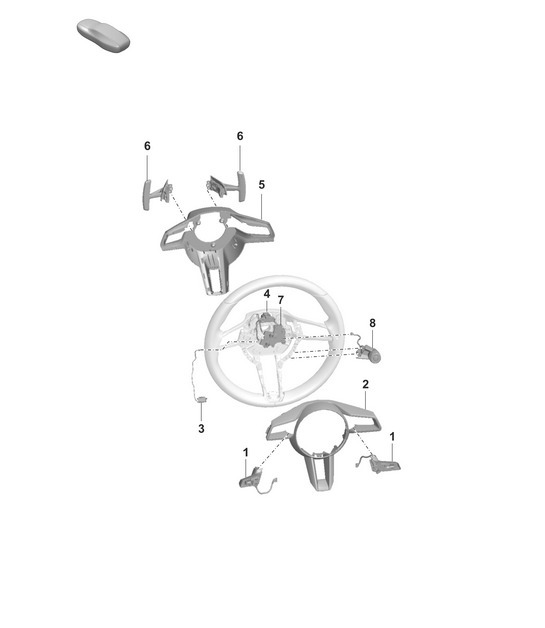 Diagram 403-240 Porsche Cayman 718C (982C) 2017>> Front Axle, Steering 