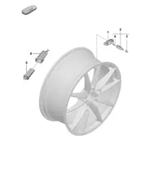 Système de contrôle de la pression des pneus (PR : UX6, UX7+) 992.1 Carrera 2019 - 2024