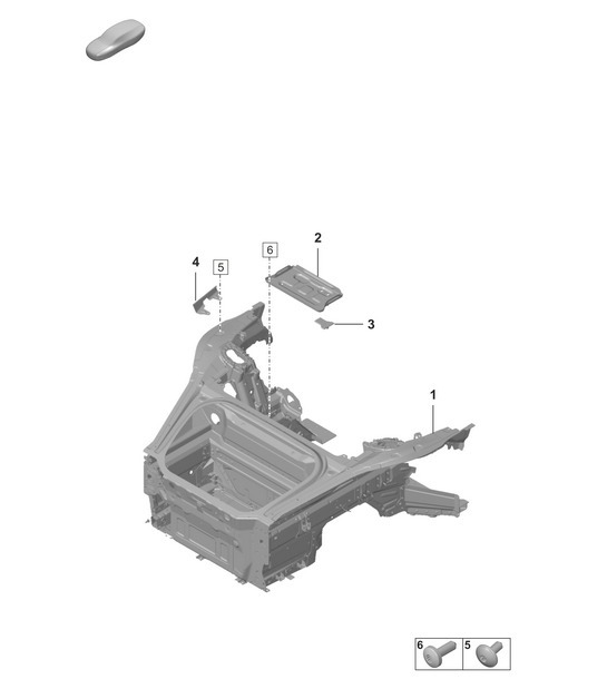 Diagram 801-050 Porsche 911 & 912 (1965-1989) Body