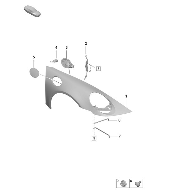 Diagram 801-400 Porsche 992 (911) MK1 2019-2024 Body