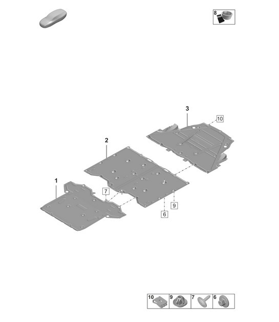 Diagram 801-700 Porsche 992 (911) MK1 2019-2024 Body