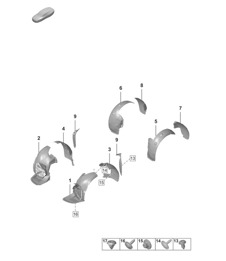 Wielkastbekleding 992.1 Carrera 2019 - 2024