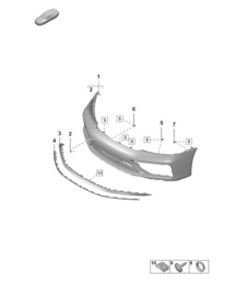 Bumper - VOOR - Sport Design Pakket 992.1 Carrera 2019 - 2024
