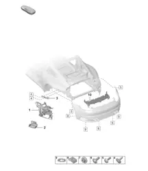 Sujeciones del parachoques - TRASERO - (Modelo: Equipamiento básico) 992.1 Carrera 2019 - 2024