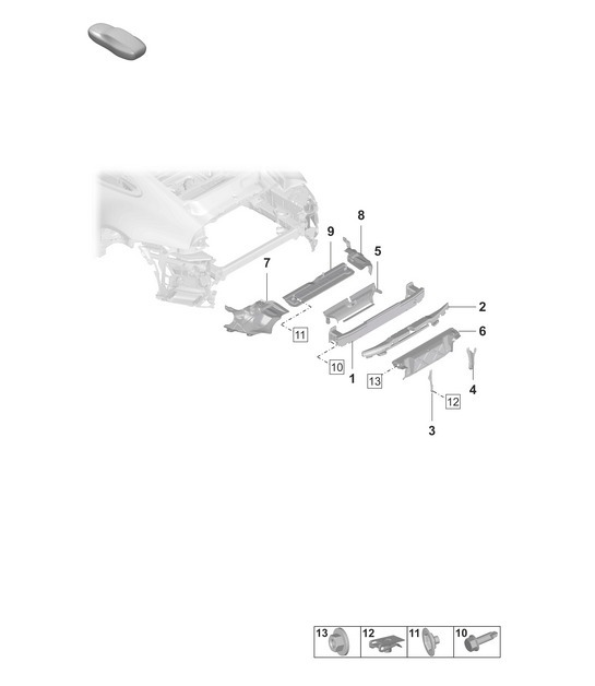 Diagram 802-810 Porsche 992 (911) MK1 2019-2024 Body