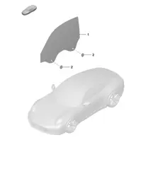 Vitre de porte 992.1 Carrera 2019 - 2024