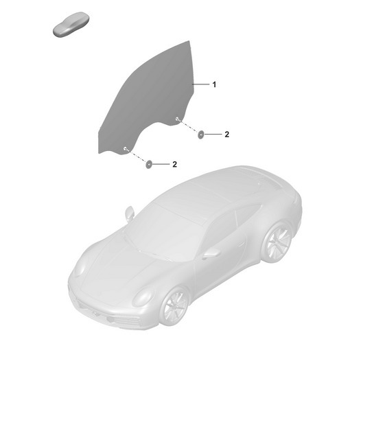 Diagram 805-010 Porsche 992 (911) MK1 2019-2024 Carrocería