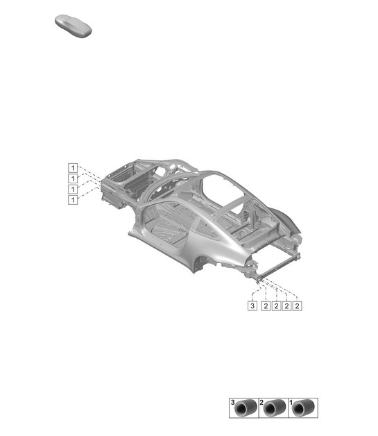 Diagram 806-600 Porsche 992 (911) MK1 2019-2024 Body