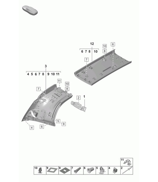 Diagram 807-220 Porsche Cayman 718C (982C) 2017>> Body