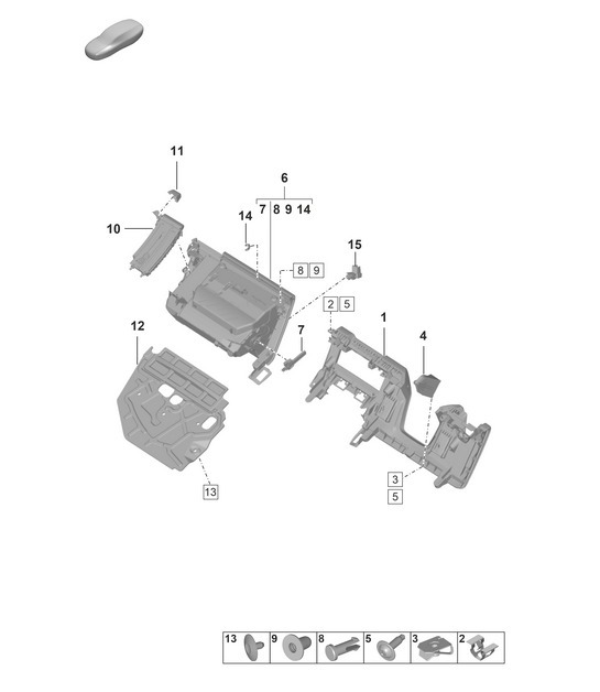 Diagram 809-150 Porsche 955  Cayenne Turbo S 4.5L 2006>> Carrosserie