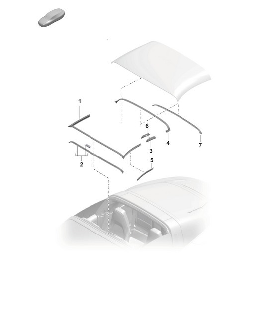 Diagram 811-260 Porsche Cayenne 92A (958) 2010-2017 Body