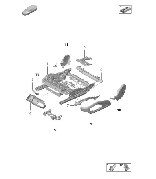 Diagram 817-100 Porsche 968 (1992-1995) Body