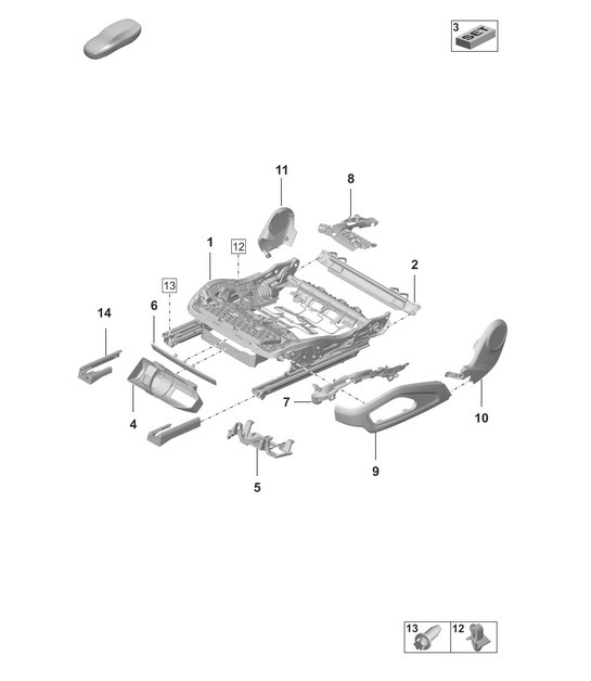 Diagram 817-120 Porsche 968 (1992-1995) Body