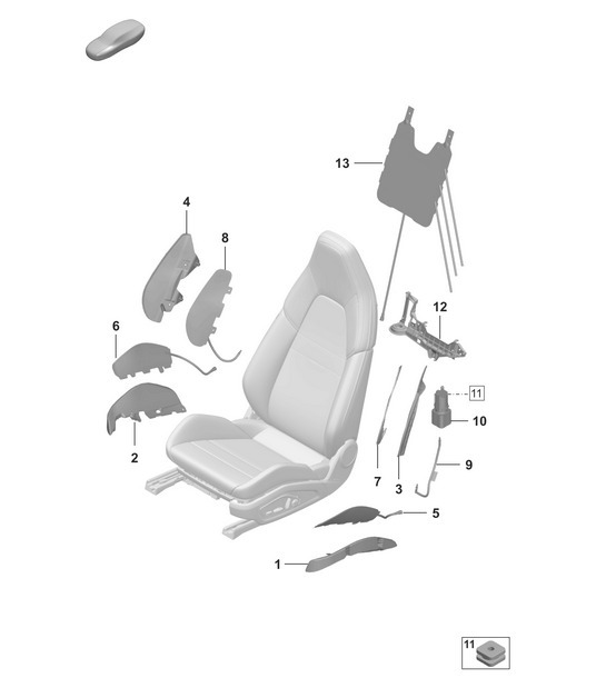 Diagram 817-620 Porsche 968 (1992-1995) Body
