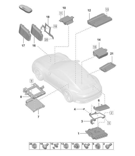Diagram 901-030 Porsche Carrera GT 2003-06 