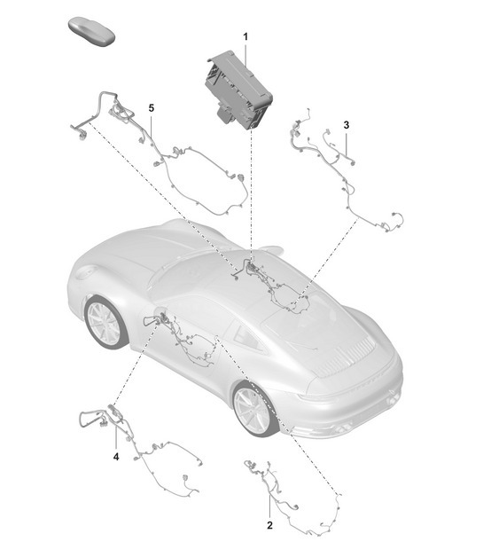 Diagram 902-150 Porsche 992 (911) MK1 2019-2024 Electrical equipment