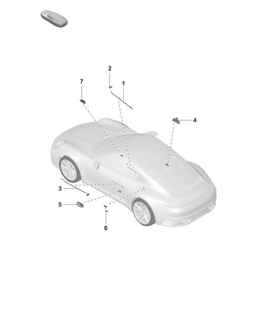 Diagram 903-040 Porsche 992 (911) MK1 2019-2024 Electrical equipment