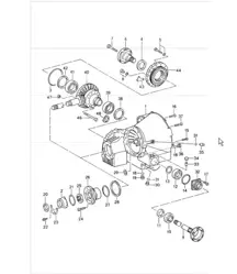 tiptronic differential, differential housing 993 CARRERA A50.04/05 1994-98