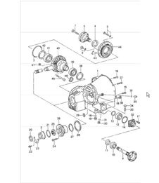 tiptronic differential, differential housing 993 CARRERA A50.04/05 1994-98