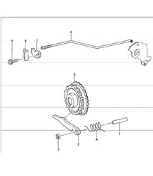 tiptronic parking lock 993 CARRERA A50.04/05 1994-98