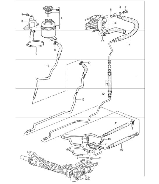 power steering lines 993 1994-98