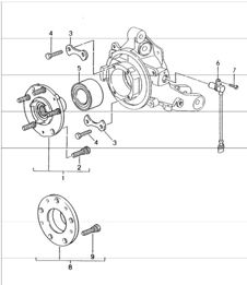 cubo de rueda 993 1994-98