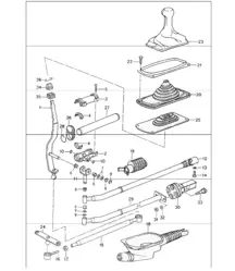 transmission control 993 M480 (6-speed manual transmission) 1994-98